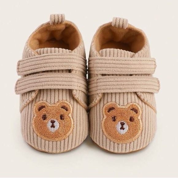 Brown Velcro Baby Bear Shoes - Picture 1 of 13